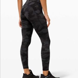 Lululemon Leggings! size 4 Invigorate leggings - Black Camo - worn only once.
